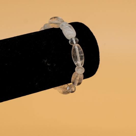 Pulsera oval cuarzo Cristal