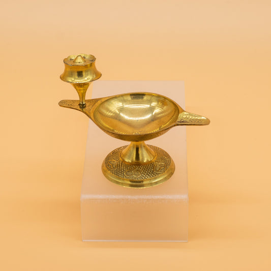 Porta incienso bronce